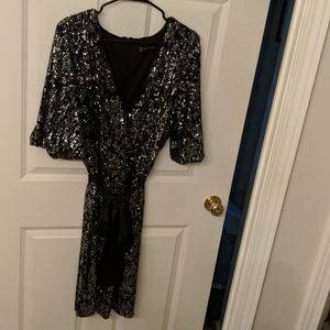 Black cocktail dress